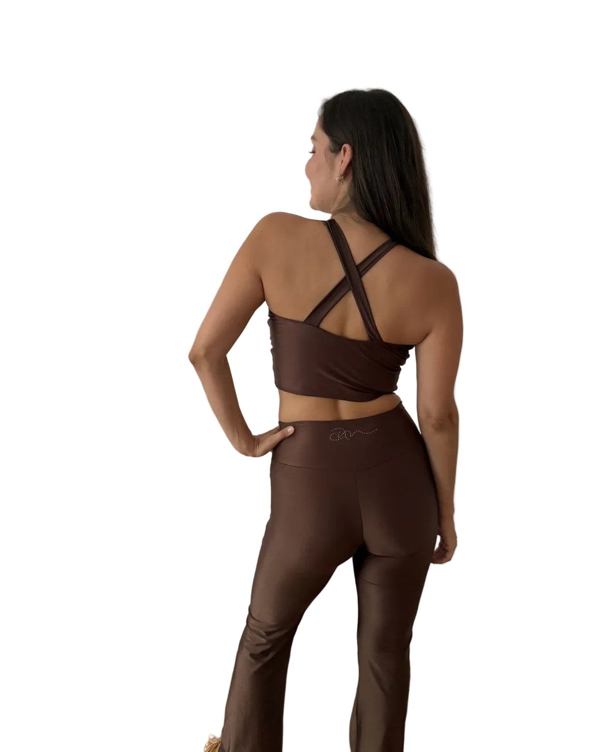 Brown Set – Dance & Activewear – Ama & Move – back view