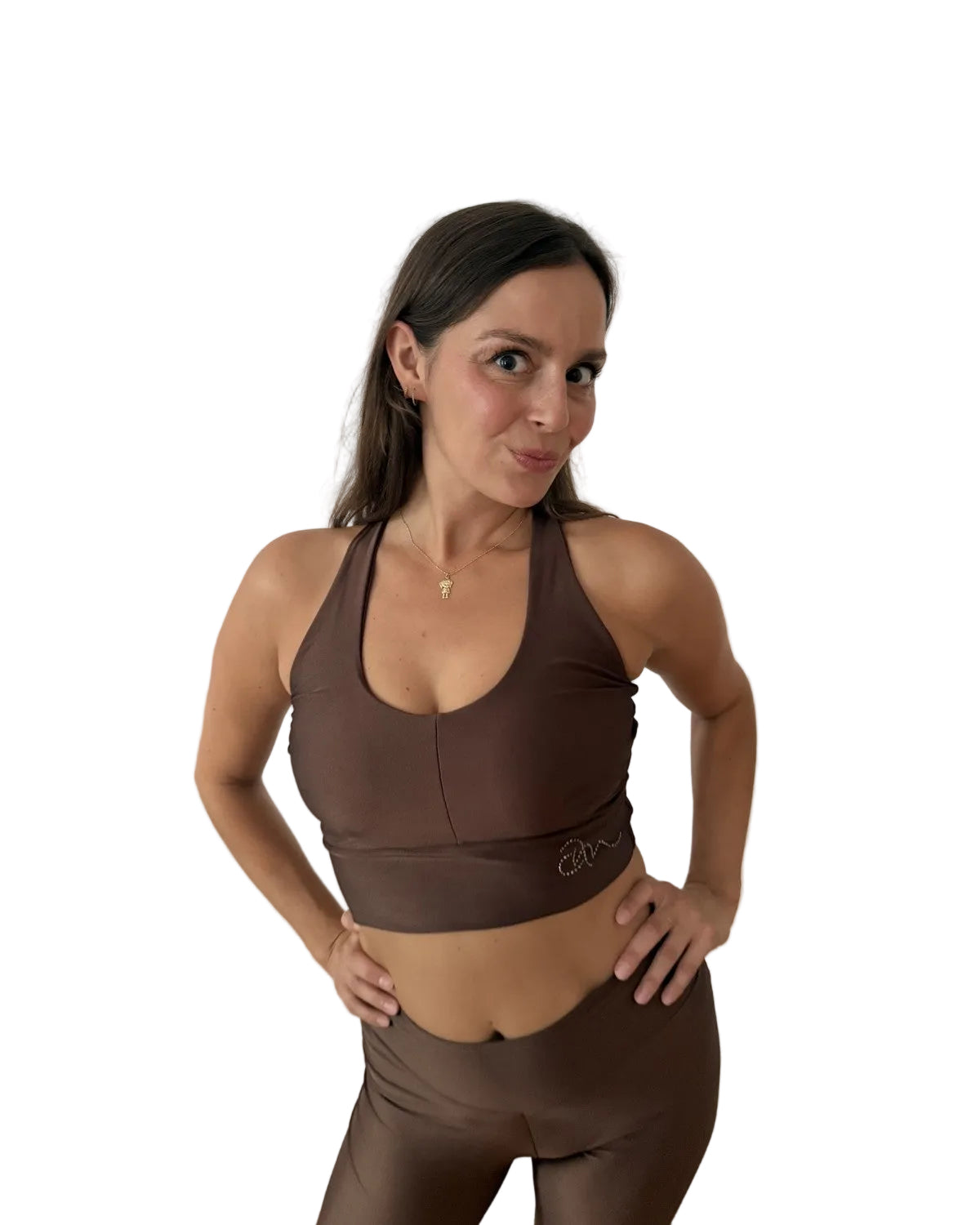 Brown Set – Matching Dancewear – Ama & Move – Movement Shot